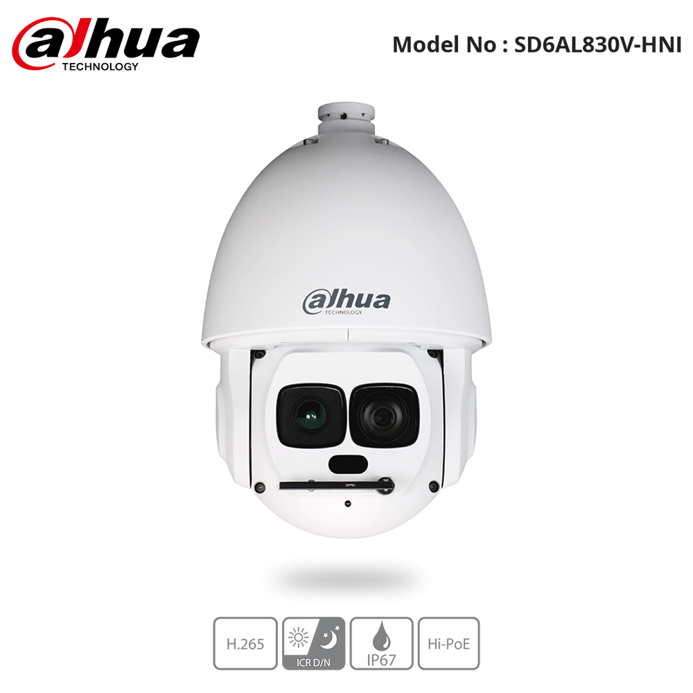 SD6AL830V-HNI - Dahua - 4K 30x Laser PTZ Network Camera