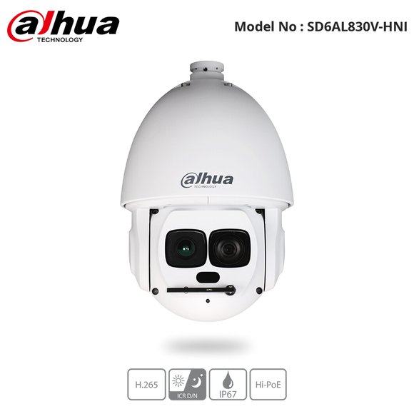 SD6AL830V-HNI - Dahua - 4K 30x Laser PTZ Network Camera