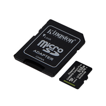 Kingston SDCS2-512GB microSDXC Class 10 UHS-I card +SD Adapter up to 100Mb-s read