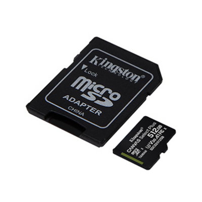 Kingston SDCS2-512GB microSDXC Class 10 UHS-I card +SD Adapter up to 100Mb-s read