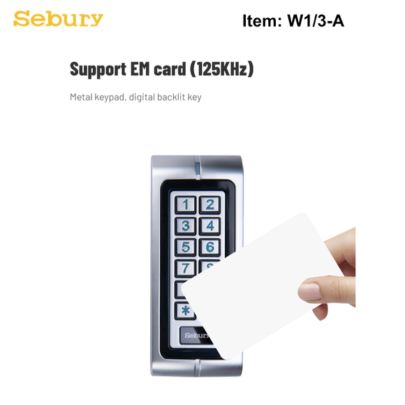 W1-A - Standalone Access Control, IP65 Waterproof Keypad