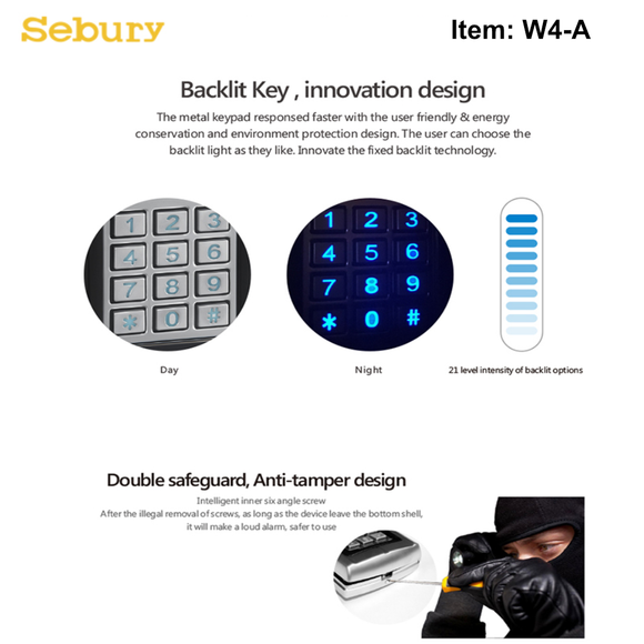 W4-A - Standalone Access Control, IP65 Waterproof Keypad, EM & HID