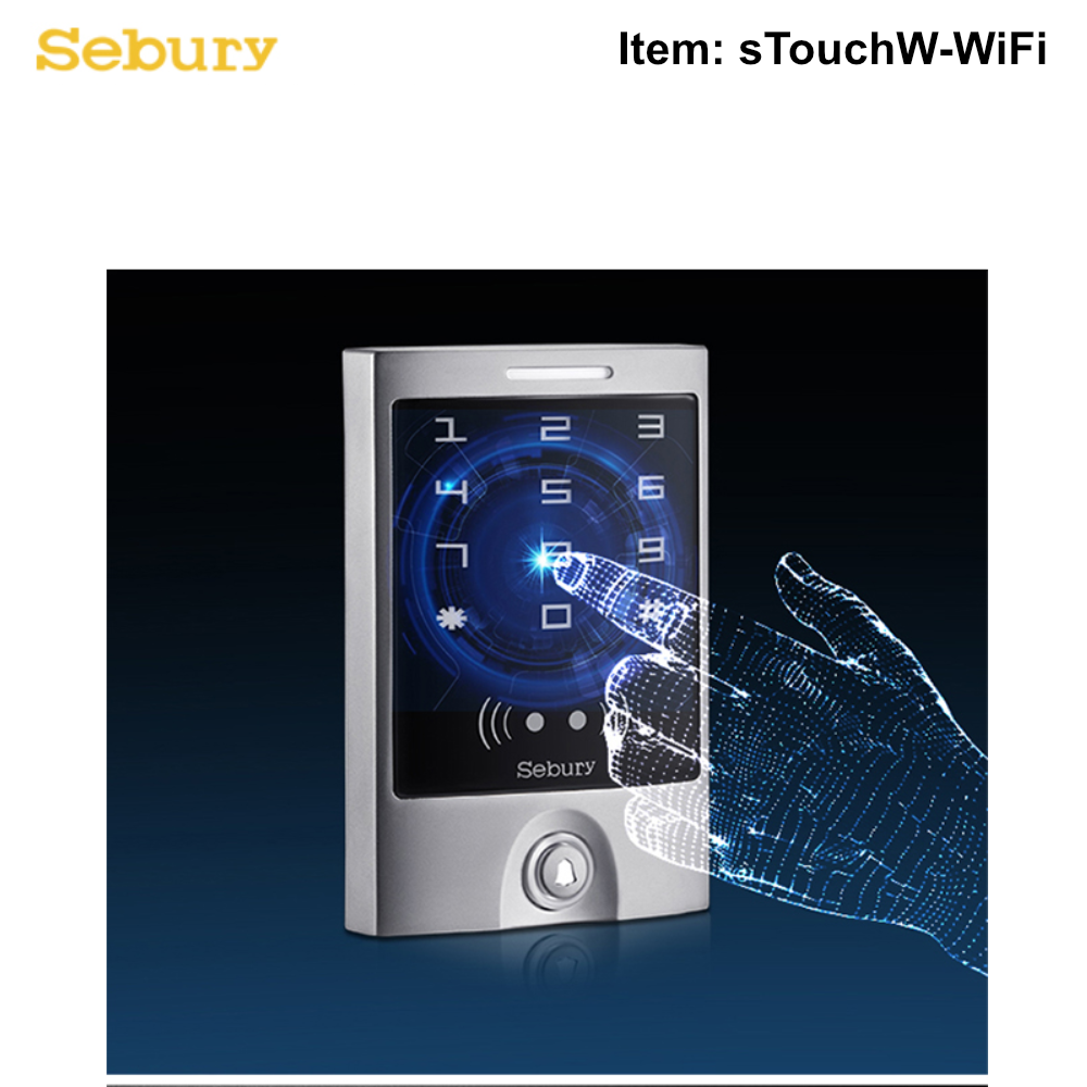 STouch-WiFi - HID & EM Prox Card Reader & Touch PinPad Entry IP65