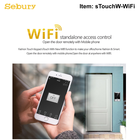STouch-WiFi - HID & EM Prox Card Reader & Touch PinPad Entry IP65