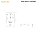 STouch-WiFi - HID & EM Prox Card Reader & Touch PinPad Entry IP65