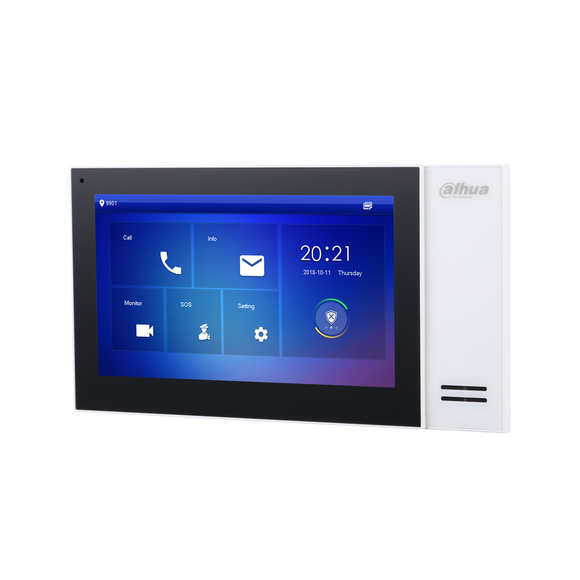 DHI-VTH2421FB-P - Dahua - IP Intercom Kit, Door Station, 7" Monitor, Switch, Flush Mount