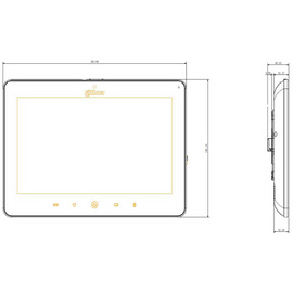 VTH5241DW - Dahua 10" Wi-Fi Indoor Monitor White