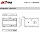 VTNS1060A - Dahua - 6ch 24V PoE Switch, up to 30 Cascading (no PSU)