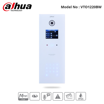 VTO1220BW - Dahua - IP Apartment Stainless Steel Outdoor Station, 1.3MP