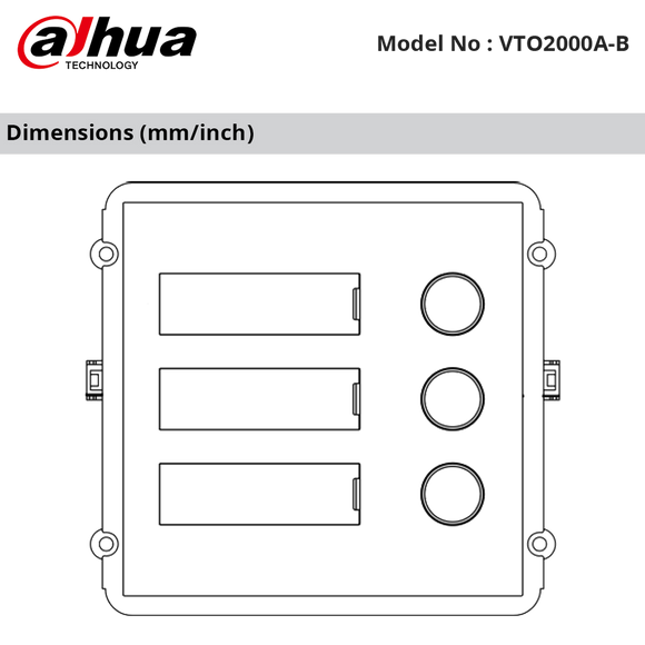VTO2000A-B - Dahua Button Module